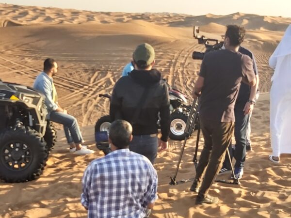 filming photo shooting event desert safari