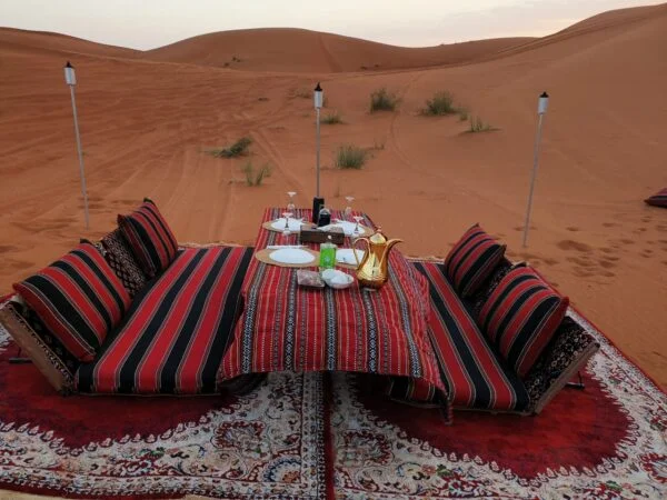 outdoor VIP Majlis desert safari