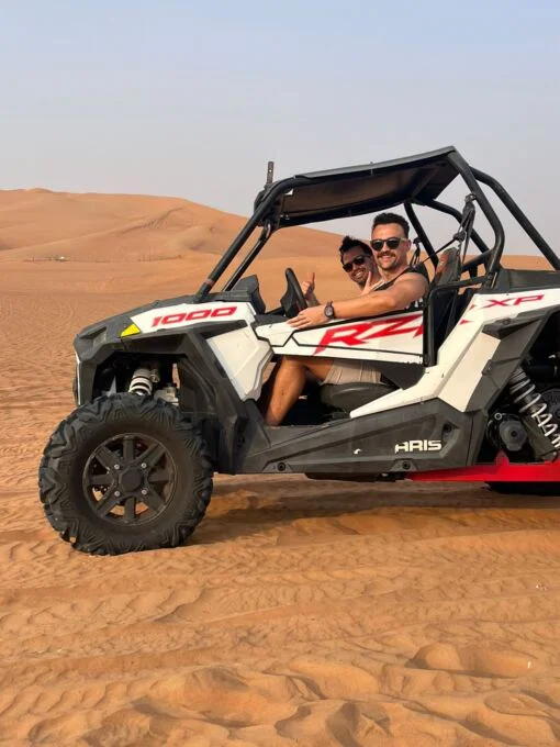 left side of a dune buggy desert safari - Desert Safari Dubai