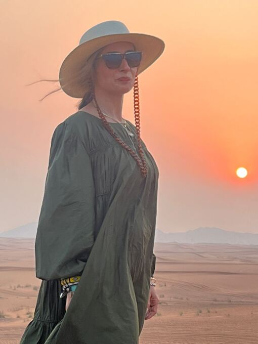 sunset picture point at desert tour dubai