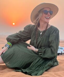 sunset at desert tour dubai aug 2023 - Desert Safari Dubai